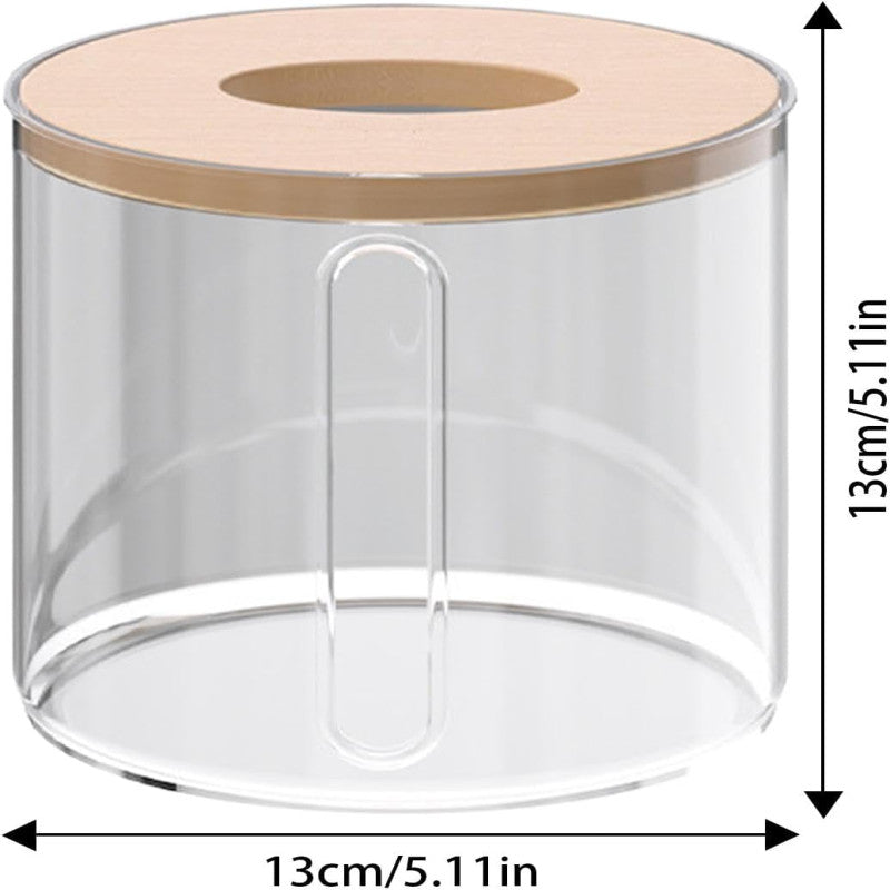 Transparent Acrylic Tissue Holder Modern Tabletop Tissue Box