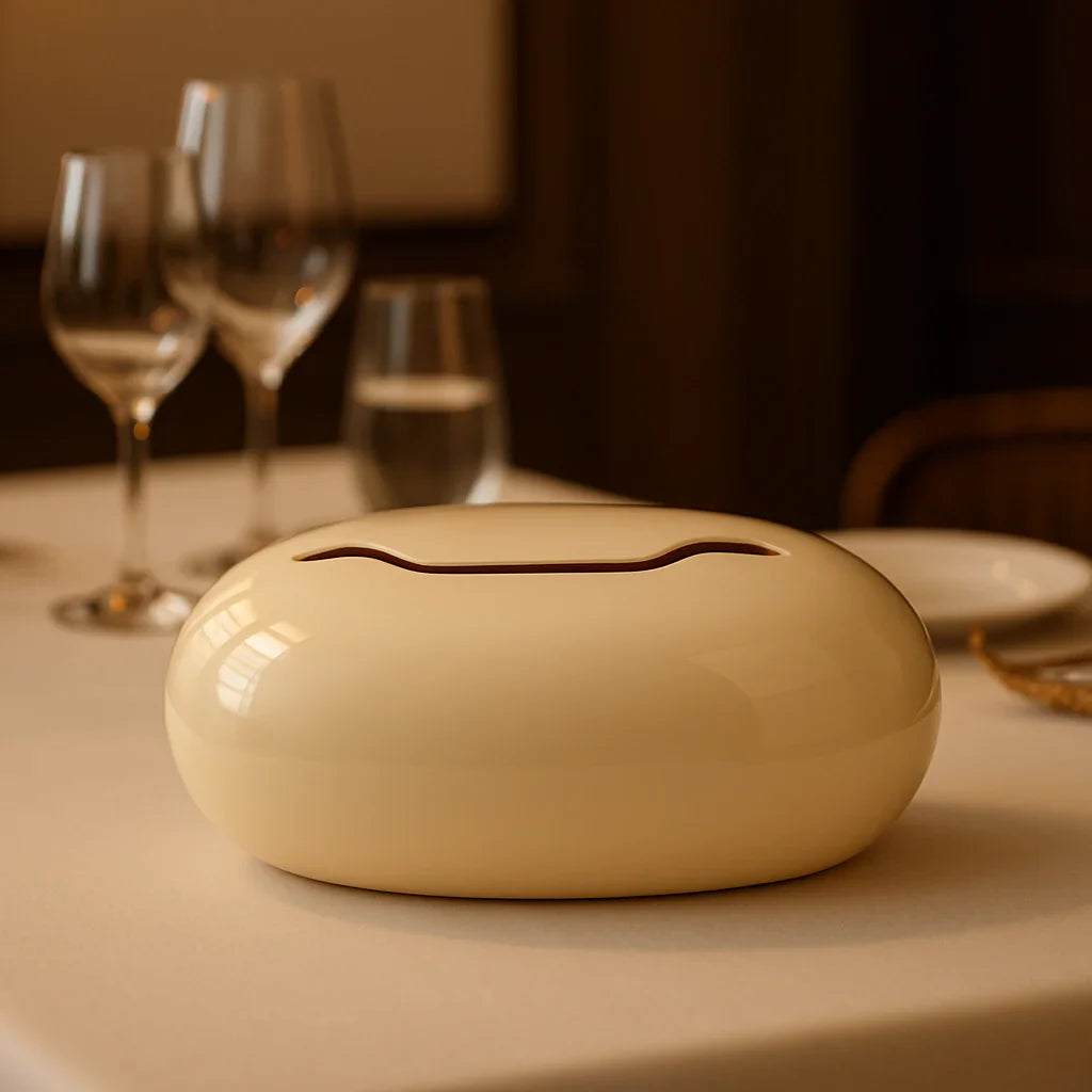Luxury Pebble Shape Tissue Box Holder Modern Decorative Tissue Cover